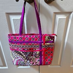 Vera Bradley Pink and Purple Tote Bag